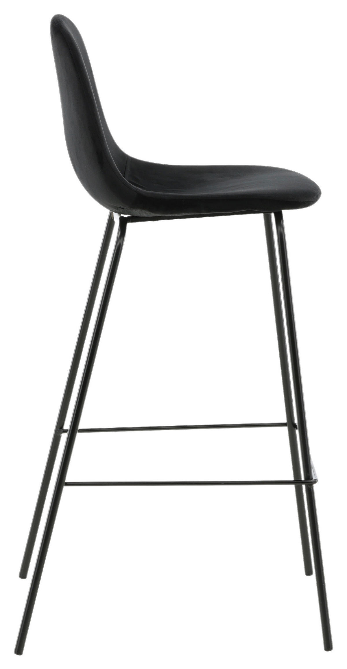 BARPALL SET i svart  - svart, Design, metall/textil (41.5/105/43cm) - Livetastic
