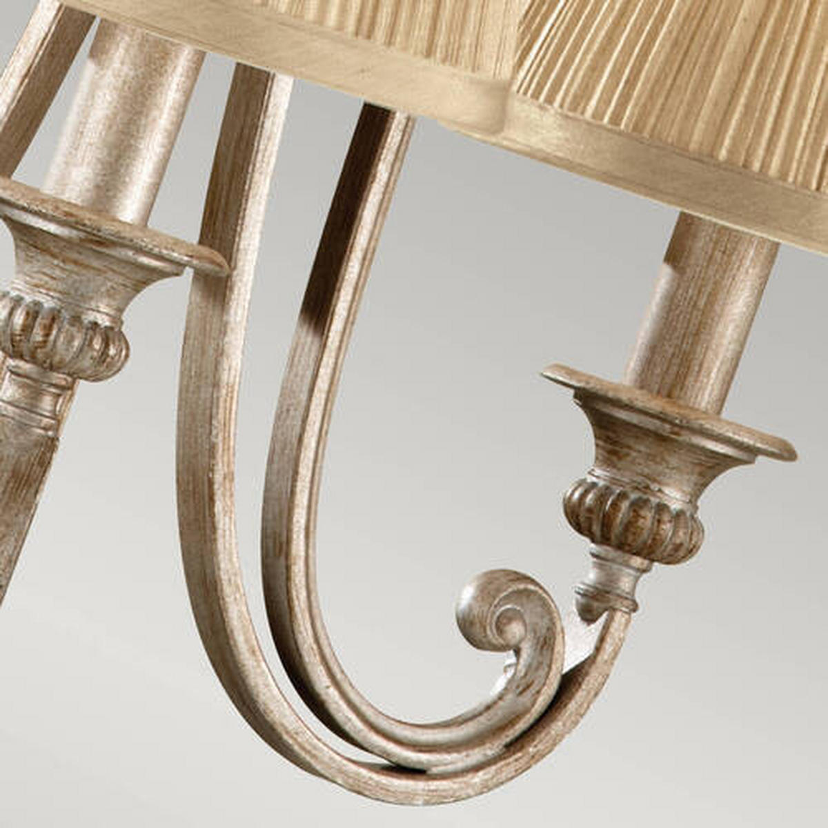 KRONLEUCHTER 48.3/66.3 cm   - Sandfarben/Silberfarben, KONVENTIONELL, Metall (48.3/66.3cm) - Elstead Lighting