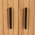 SIDEBOARD 140/76/40 cm  in Schwarz, Eichefarben  - Eichefarben/Schwarz, Design, Holzwerkstoff/Metall (140/76/40cm) - Xora