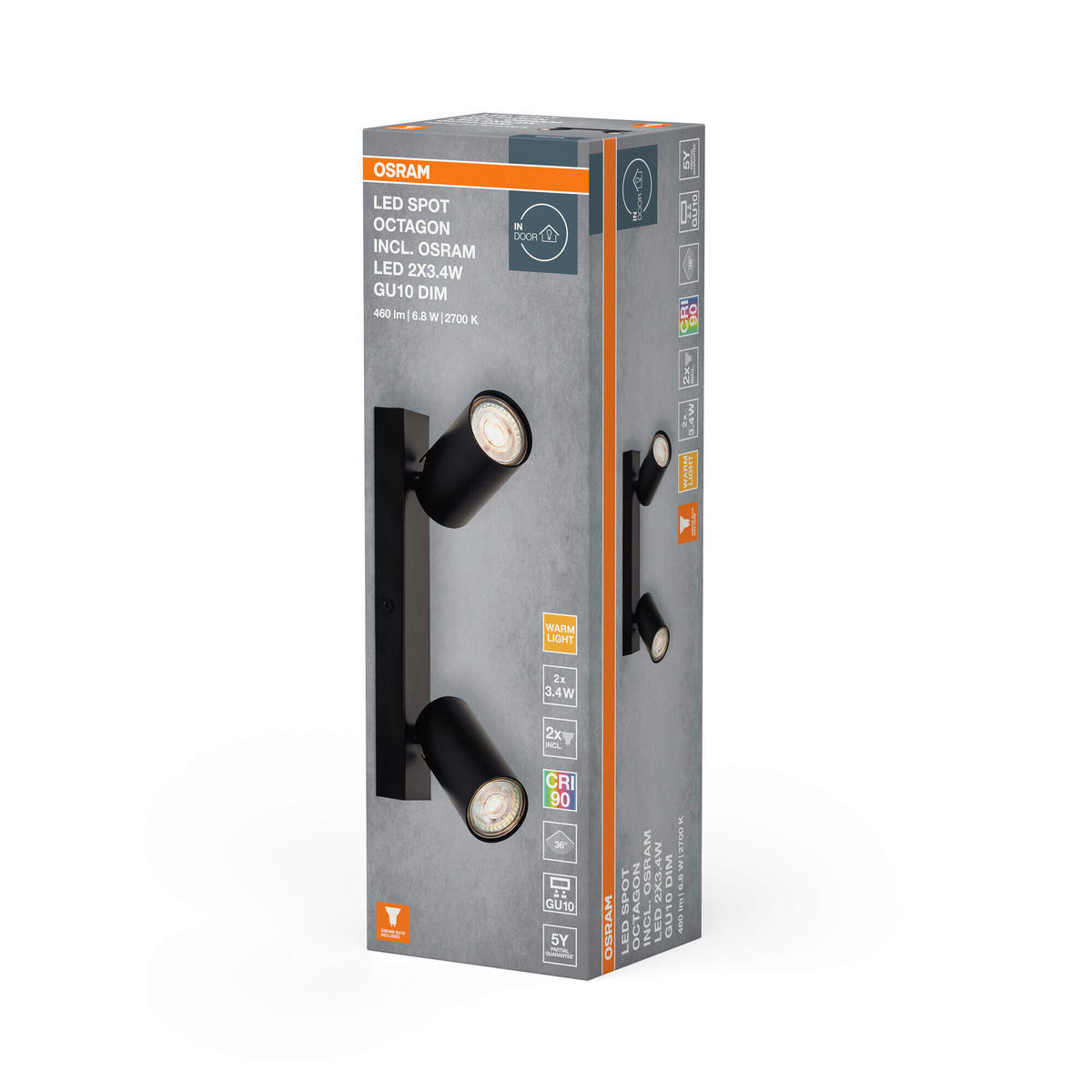 LED-STRAHLER 26/6/14 cm   - Schwarz, Basics, Metall (26/6/14cm) - Osram
