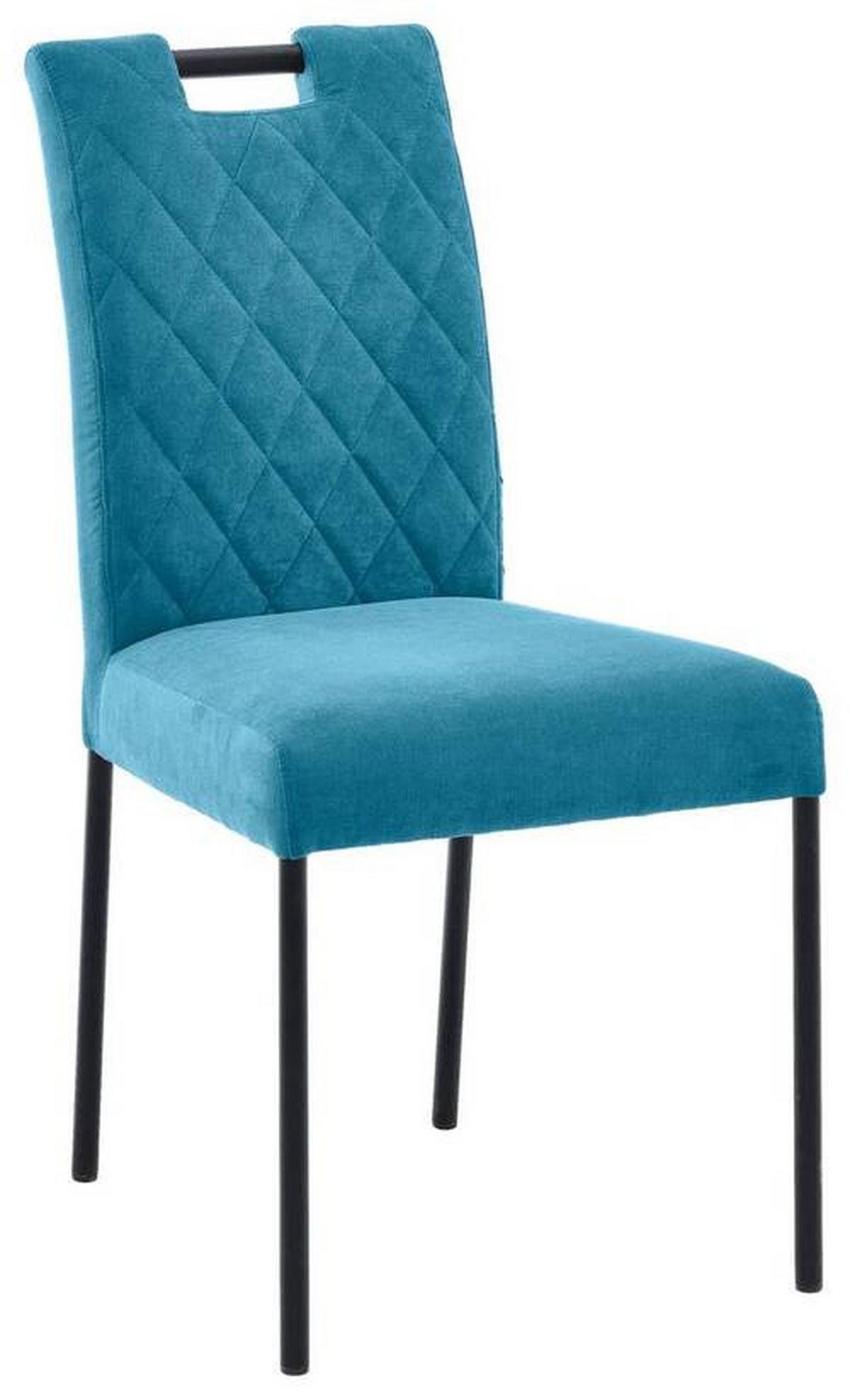 ŽIDLE, tyrkysová - černá/tyrkysová, Konvenční, kov/textil (46/91/61cm) - Carryhome