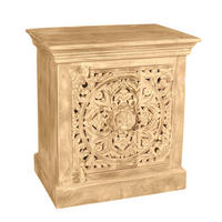 NACHTSCHRANK 60/65/40 cm Mangoholz massiv  - Naturfarben, Basics, Holz (60/65/40cm) - Livetastic