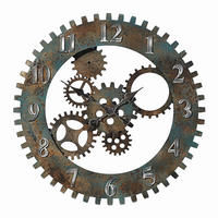 WANDUHR Braun, Silberfarben  - Silberfarben/Braun, Basics, Metall (69,5cm) - Ambia Home