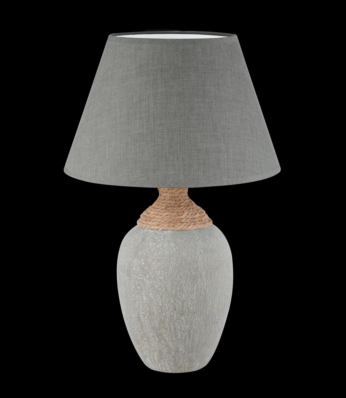 NAMIZNA SVETILKA  Logi   33/33/51 cm          - siva, Basics, tekstil/keramika (33/33/51cm)
