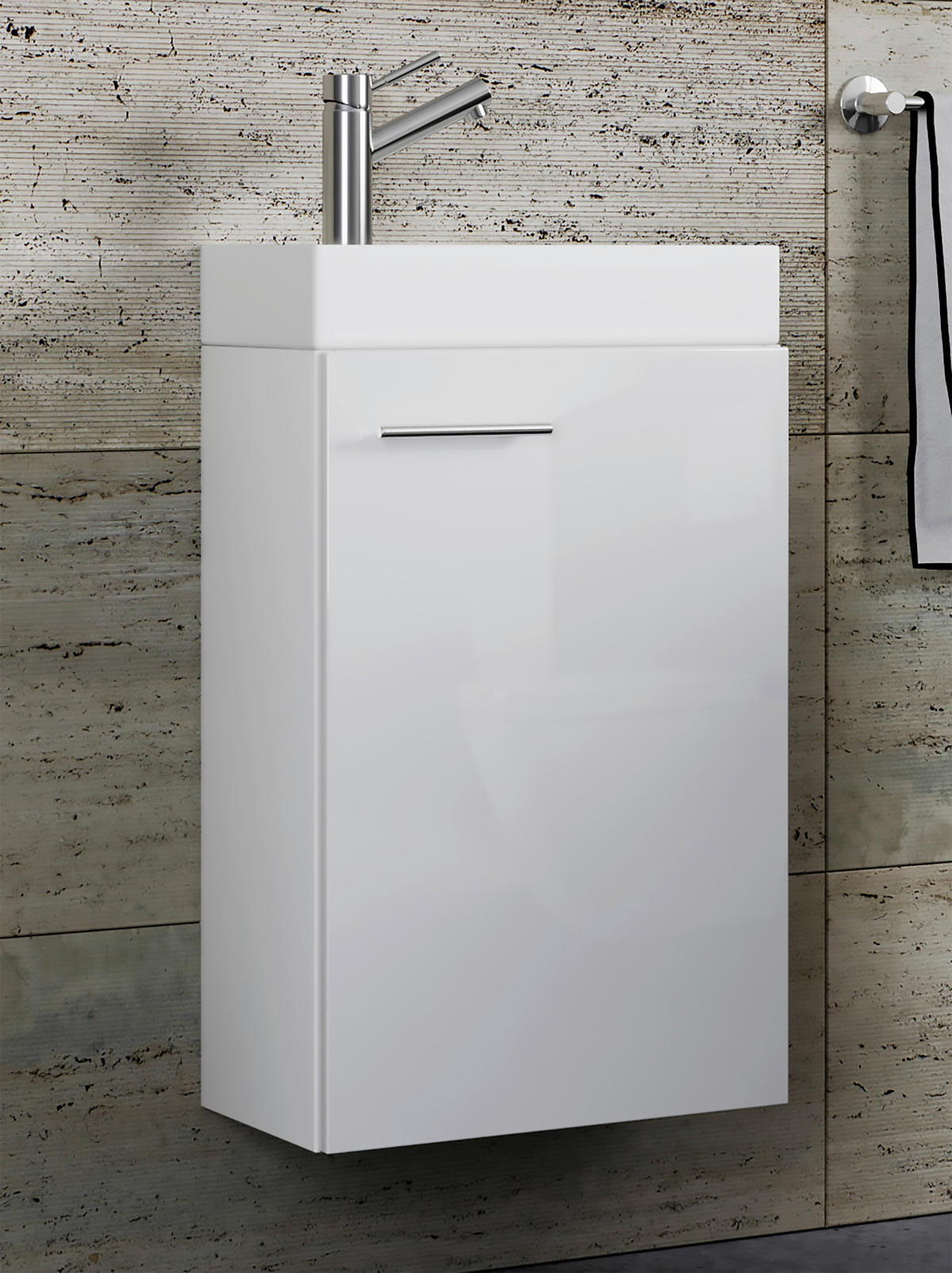WASCHTISCHKOMBI 40,5 cm  - Weiss, Modern, Keramik/Holzwerkstoff (40,5cm) - MID.YOU