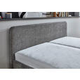 POLSTERBETT Grau 180/200 cm  - Buchefarben/Grau, KONVENTIONELL, Holz/Holzwerkstoff (180/200cm) - Carryhome