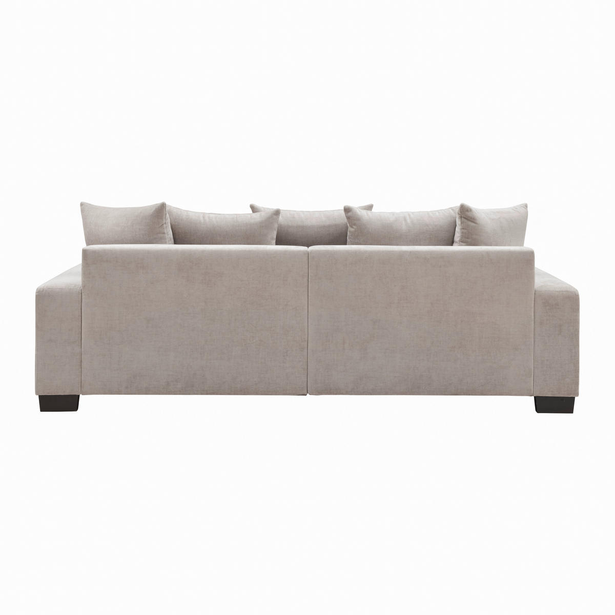 BIG SOFFA i beige  - beige/svart, Modern, trä (246/93/124cm) - MID.YOU