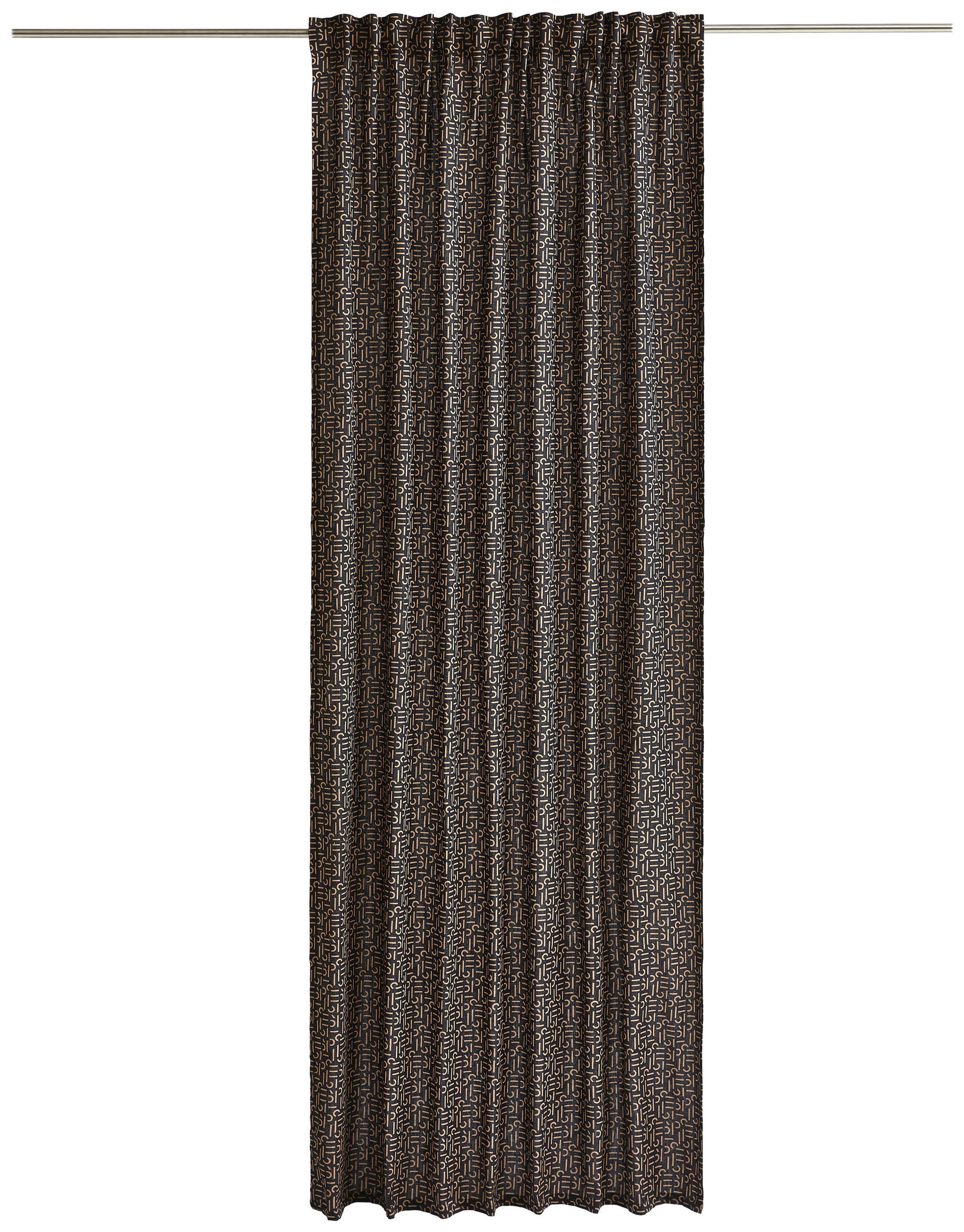 FERTIGVORHANG  blickdicht  130/250 cm   - Taupe/Schwarz, Design, Textil (130/250cm) - Esprit