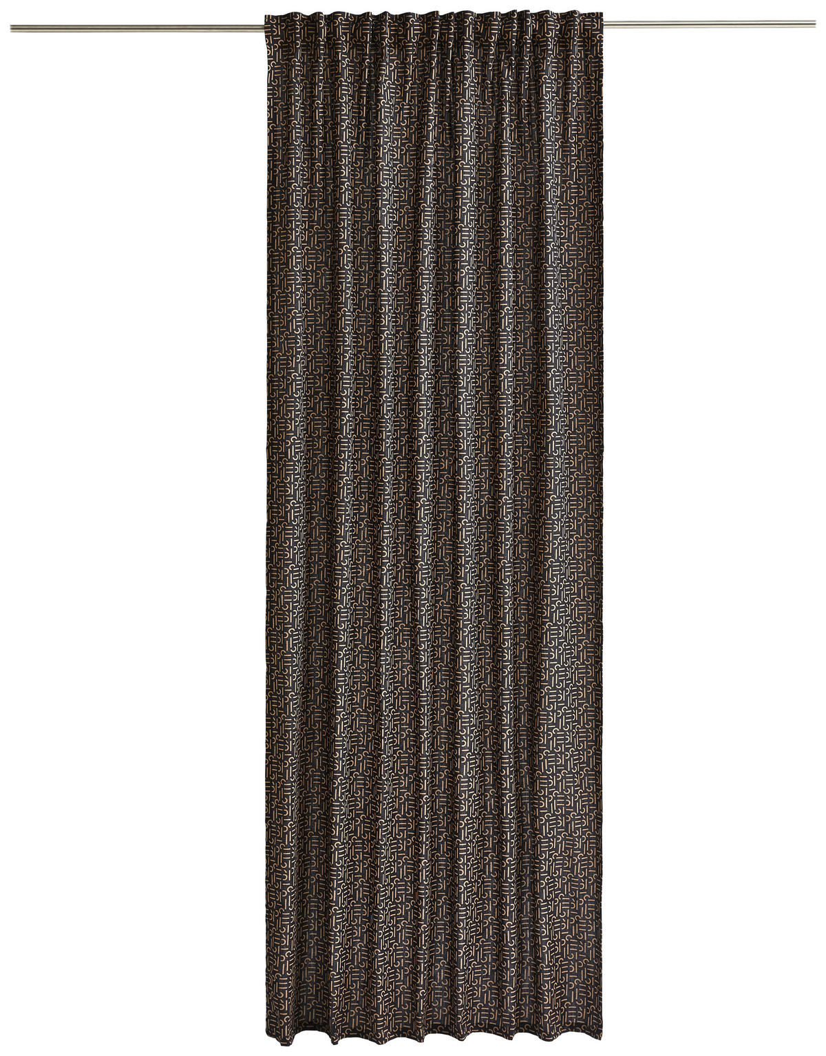 FERTIGVORHANG  blickdicht  130/250 cm   - Taupe/Schwarz, Design, Textil (130/250cm) - Esprit