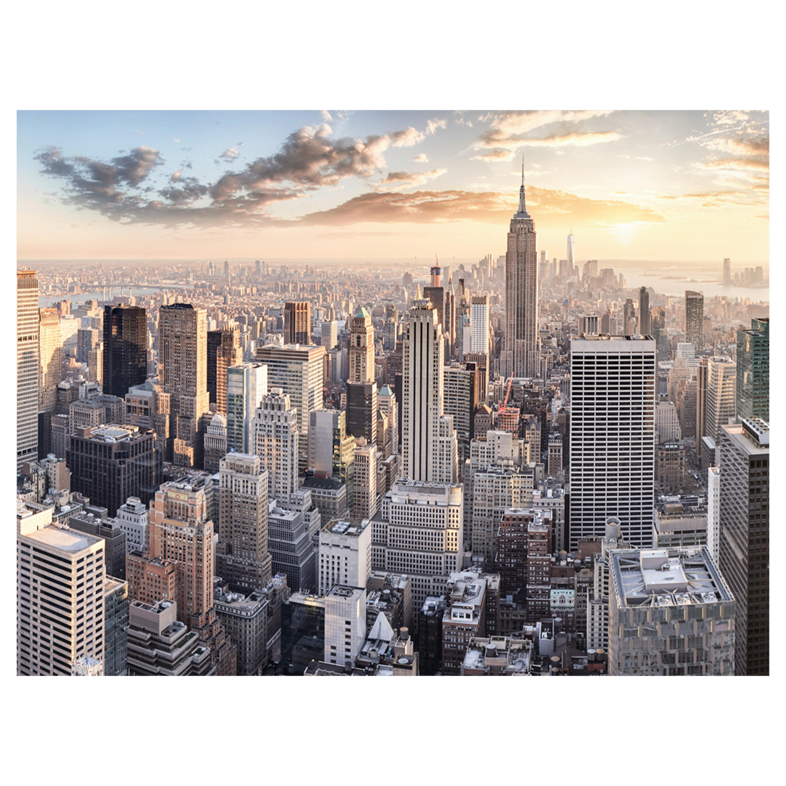 GLASBILD Städte 120/80 cm  - Multicolor, Basics, Glas (120/80cm) - Monee