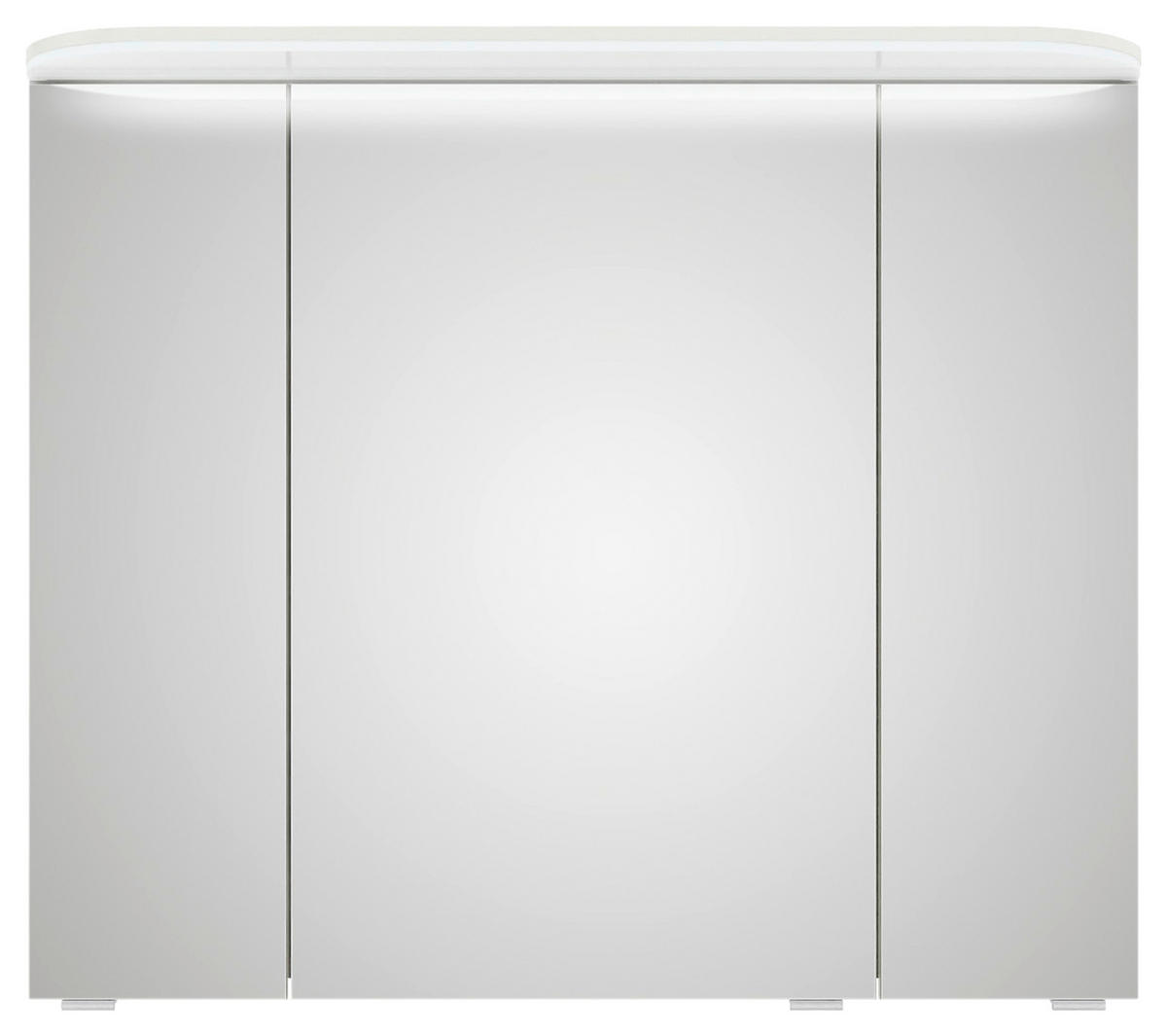 SPIEGELSCHRANK 85,2/72,3/17 cm  - Chromfarben/Weiß, KONVENTIONELL, Glas/Holzwerkstoff (85,2/72,3/17cm) - Pelipal
