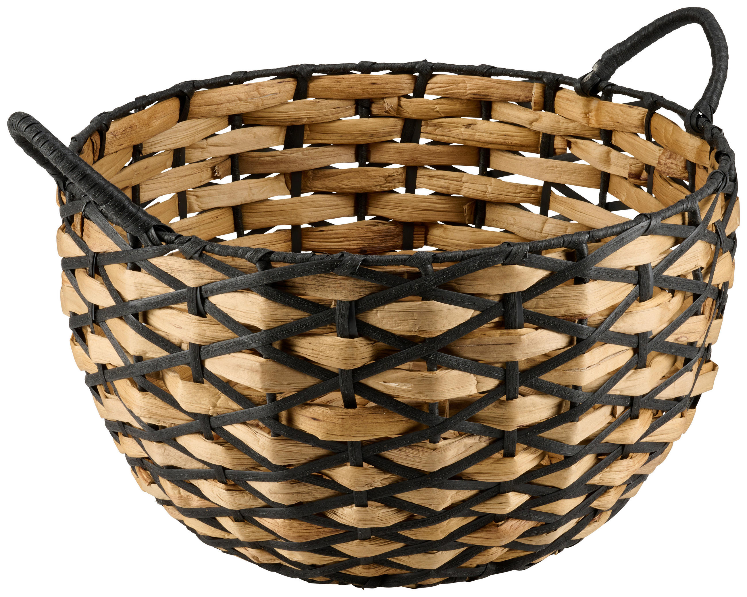 REGALKORB  40/23-31 cm - Schwarz/Naturfarben, Basics, Naturmaterialien/Kunststoff (40/23-31cm) - Landscape