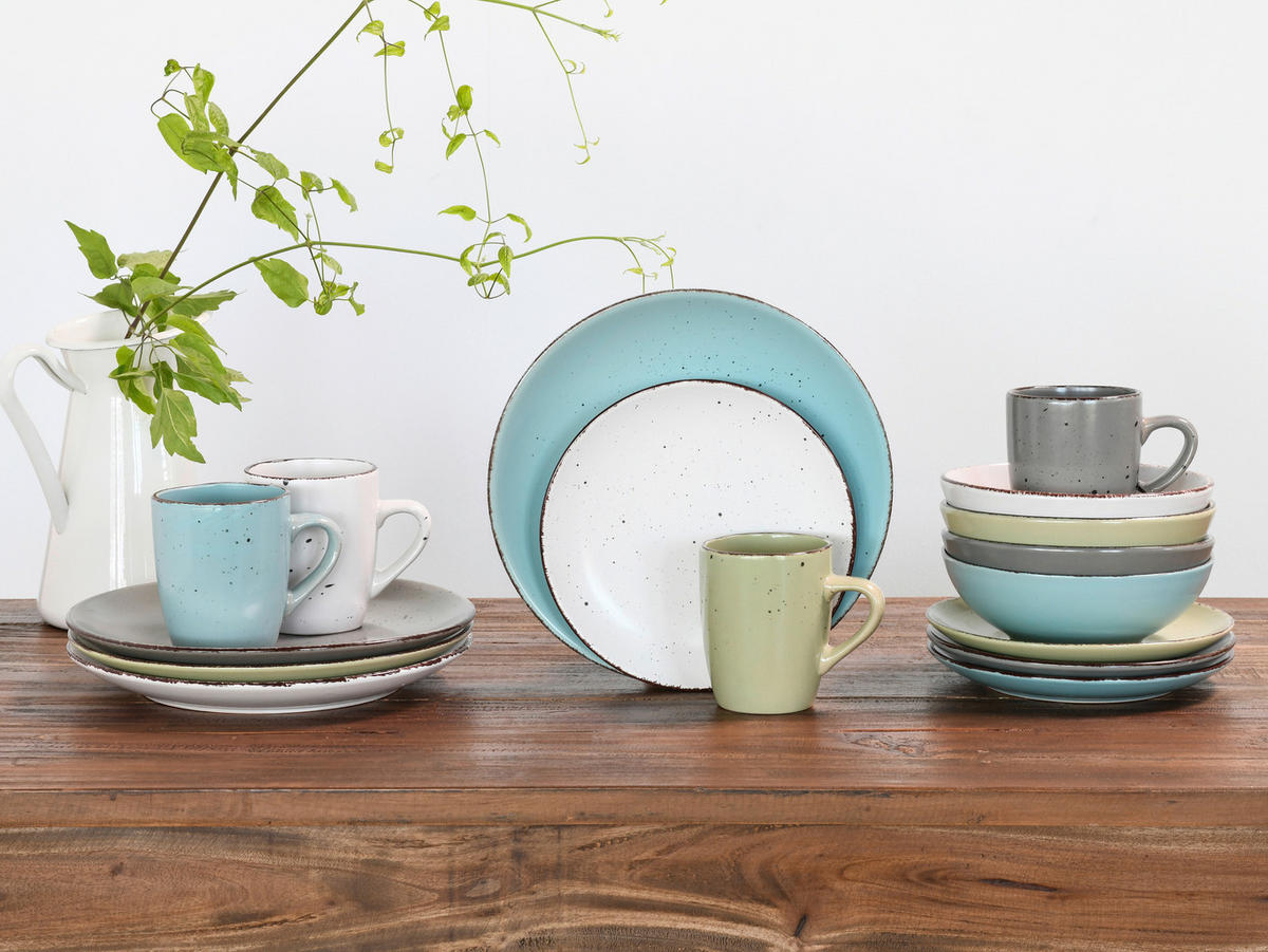 KOMPLETT SERVIS Fashion 16 delar  - multicolor, Klassisk, keramik - Creatable