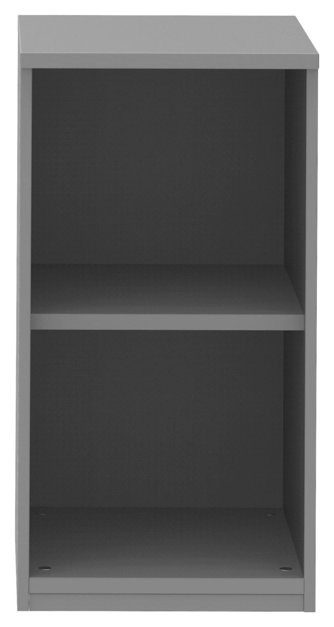 AKTENREGAL Grau - Grau, KONVENTIONELL, Holzwerkstoff (40/76,5/43cm) - Moderano