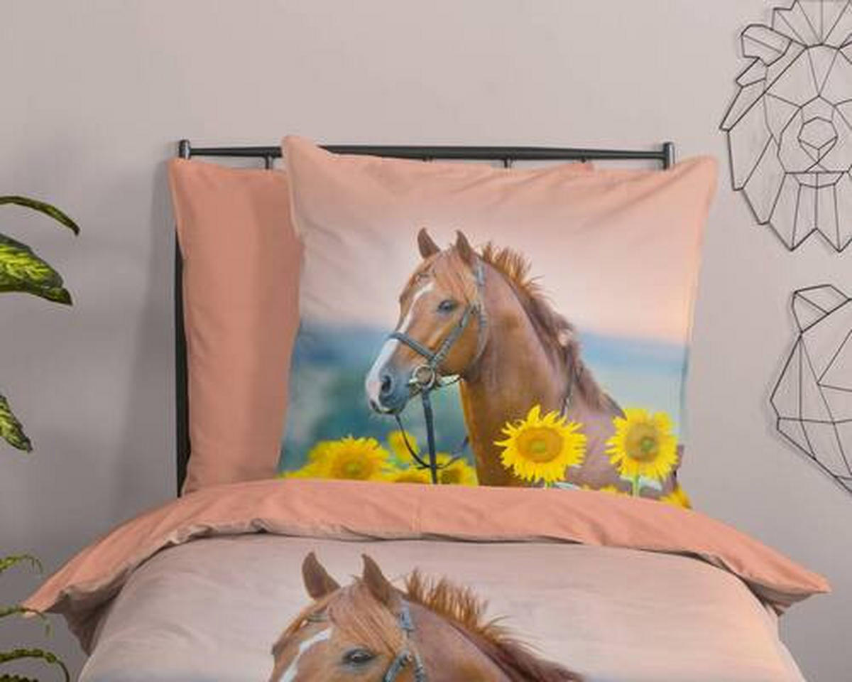 JUGENDBETTWÄSCHE Beauty Renforcé 135/200 cm  - Multicolor, Natur, Textil (135/200cm)