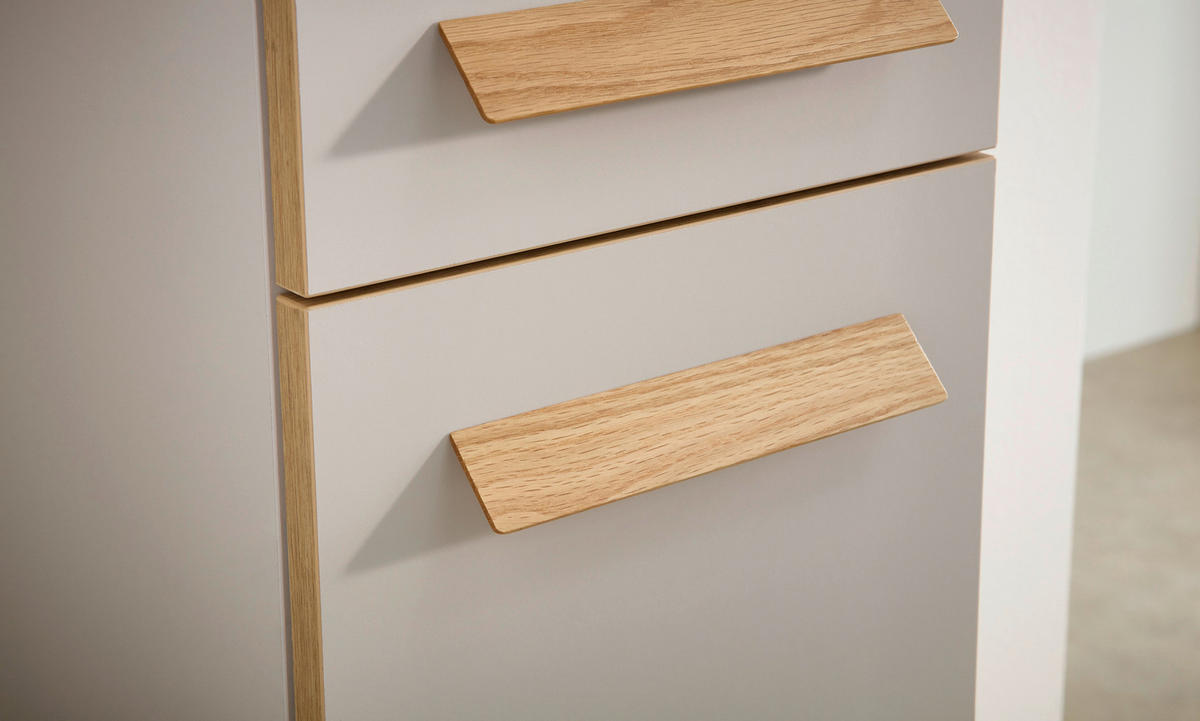 MIDISCHRANK 30/121/33 cm  - Kaschmir/Eiche Artisan, Basics, Glas/Holz (30/121/33cm) - Dieter Knoll