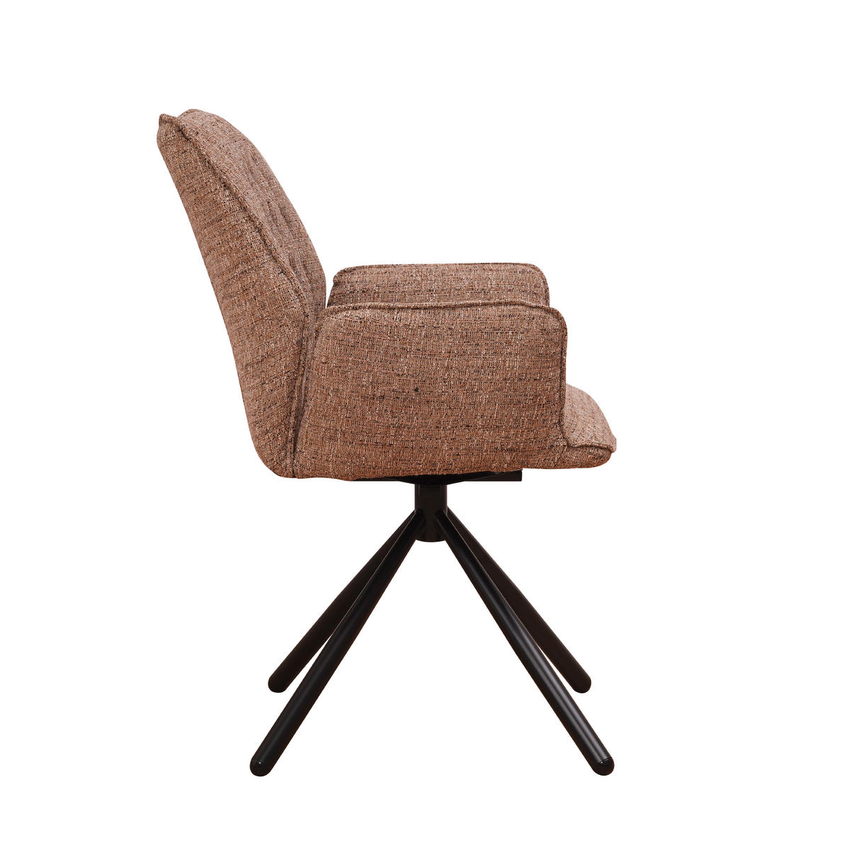 SADA STOLIČIEK S PODRÚČKAMI 2 kus - čierna/béžová, Modern, kov/textil (57,5/92/52cm) - MID.YOU