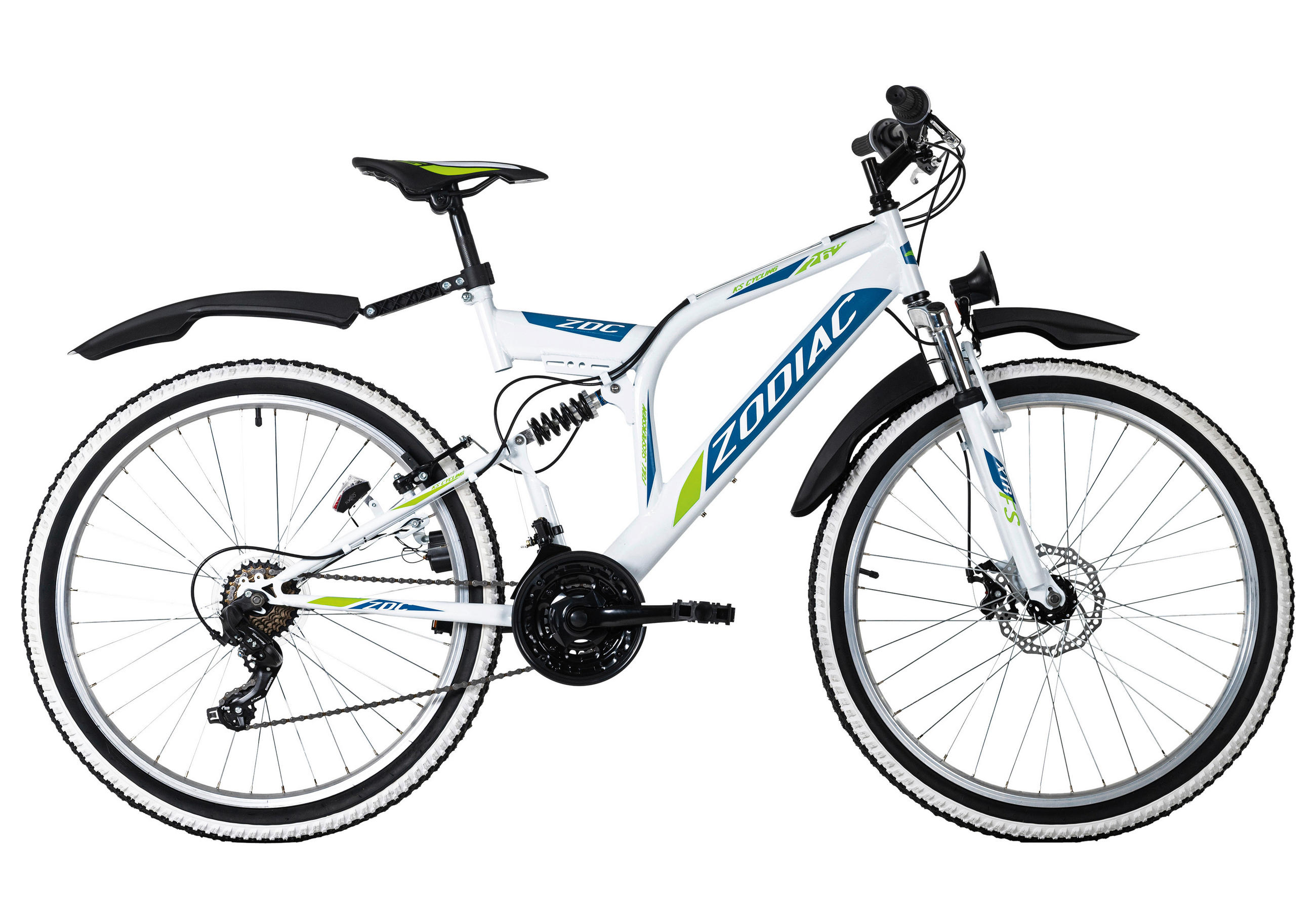 Mountainbike Fully 26 Zoll Zodiac 21 Gänge