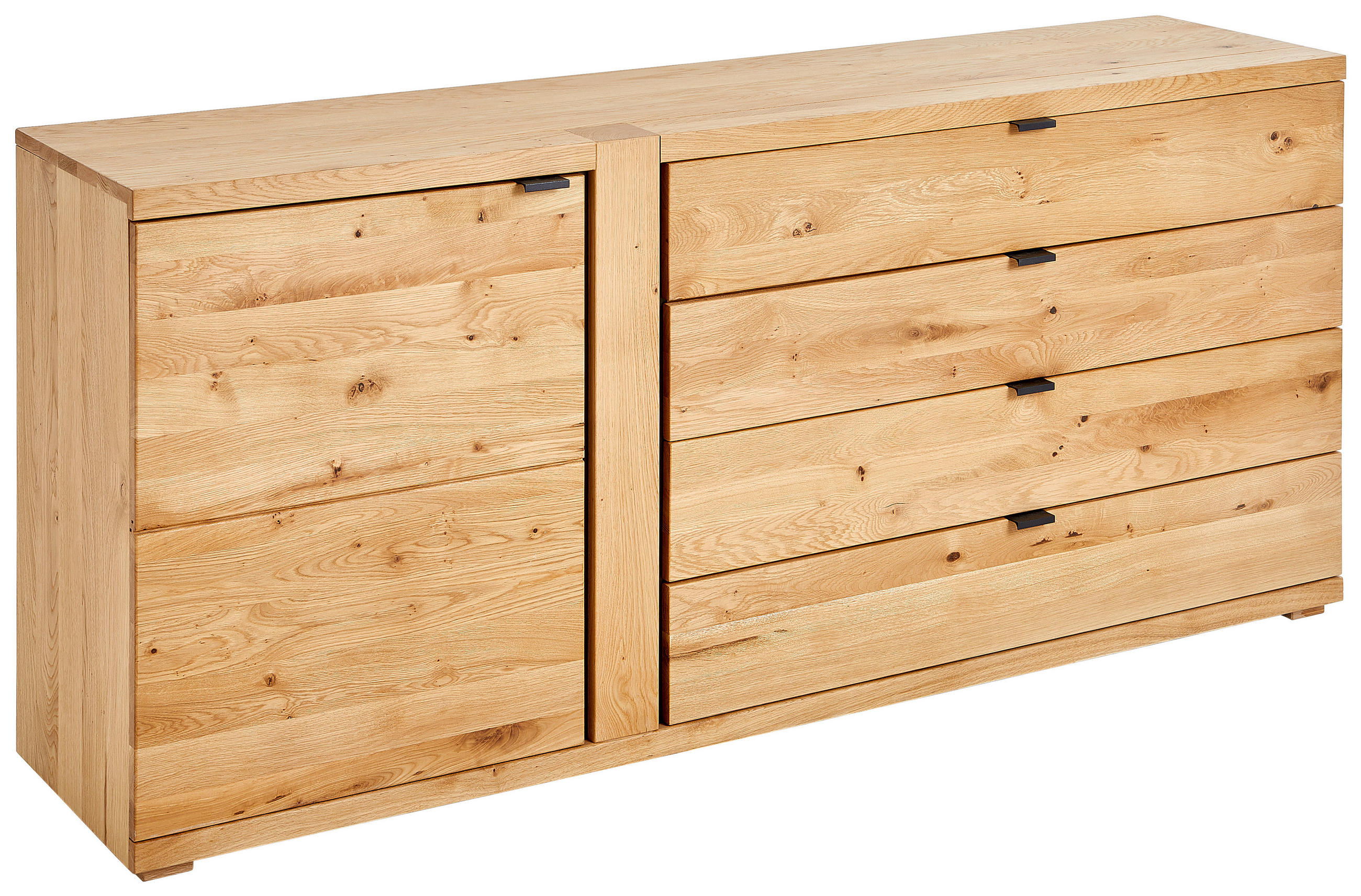 SIDEBOARD  in 178/79,5/43 cm  - Eichefarben/Anthrazit, KONVENTIONELL, Holz/Holzwerkstoff (178/79,5/43cm) - Linea Natura
