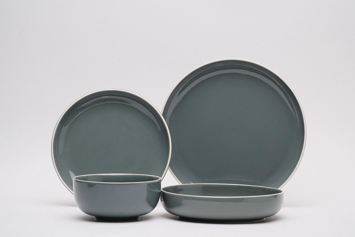 KOMBISERVICE Blau Bastia azzurro 16-teilig 4 Personen  - Blau, Trend, Keramik - Novel