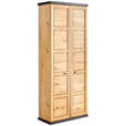 SCHUHSCHRANK 90,2/196,7/38,5 cm - Dunkelgrau/Eichefarben, LIFESTYLE, Holzwerkstoff/Metall (90,2/196,7/38,5cm) - Xora