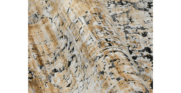 WEBTEPPICH 67/130 cm Le Mans Grau, Goldfarben  - Goldfarben/Grau, Design, Textil (67/130cm) - Dieter Knoll