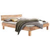 BETT 90/200 cm  in Kernbuche  - Buchefarben/Kernbuche, Natur, Holz (90/200cm) - Hasena