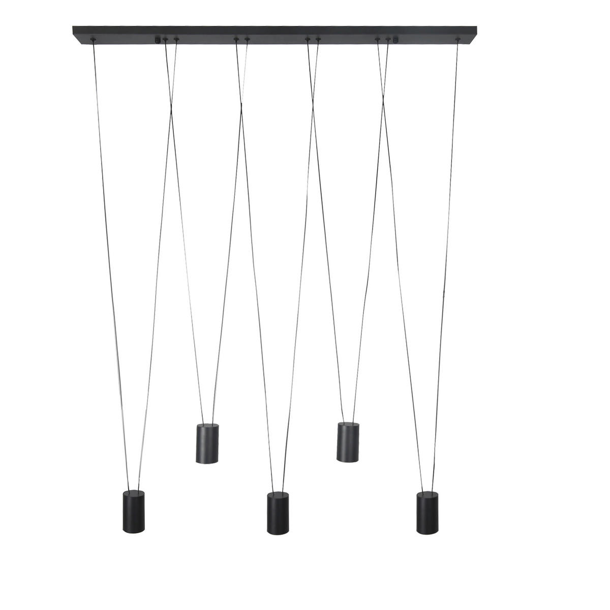 HÄNGLAMPA Toledo 120/100/5.5 cm  - svart, Basics, metall (120/100/5.5cm)