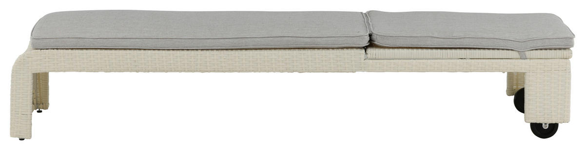 SONNENLIEGE 60/32/196 cm  - Weiß, KONVENTIONELL, Kunststoff (60/32/196cm) - Gardenson