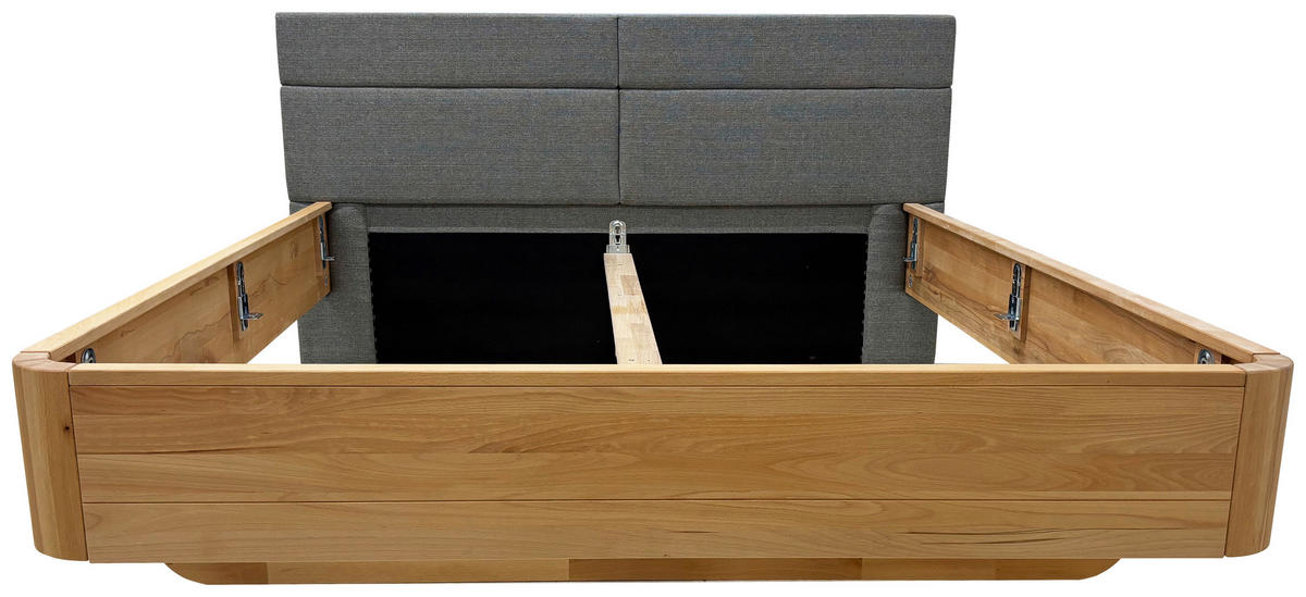 BETT 160/200 cm  in Naturfarben  - Beige/Naturfarben, MODERN, Holz (160/200cm) - MID.YOU