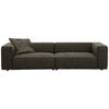 VIERSITZER-SOFA in Chenille Grün  - Schwarz/Grün, Design, Kunststoff/Textil (300/66/104cm) - W.Schillig