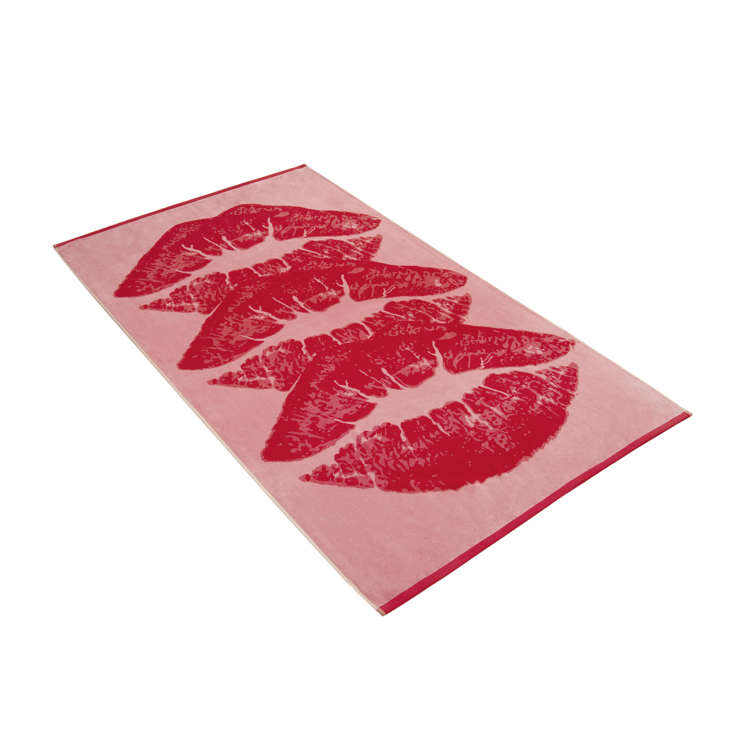 STRANDTUCH XOXO 100/180 cm  - Pink, KONVENTIONELL, Textil (100/180cm) - Vossen