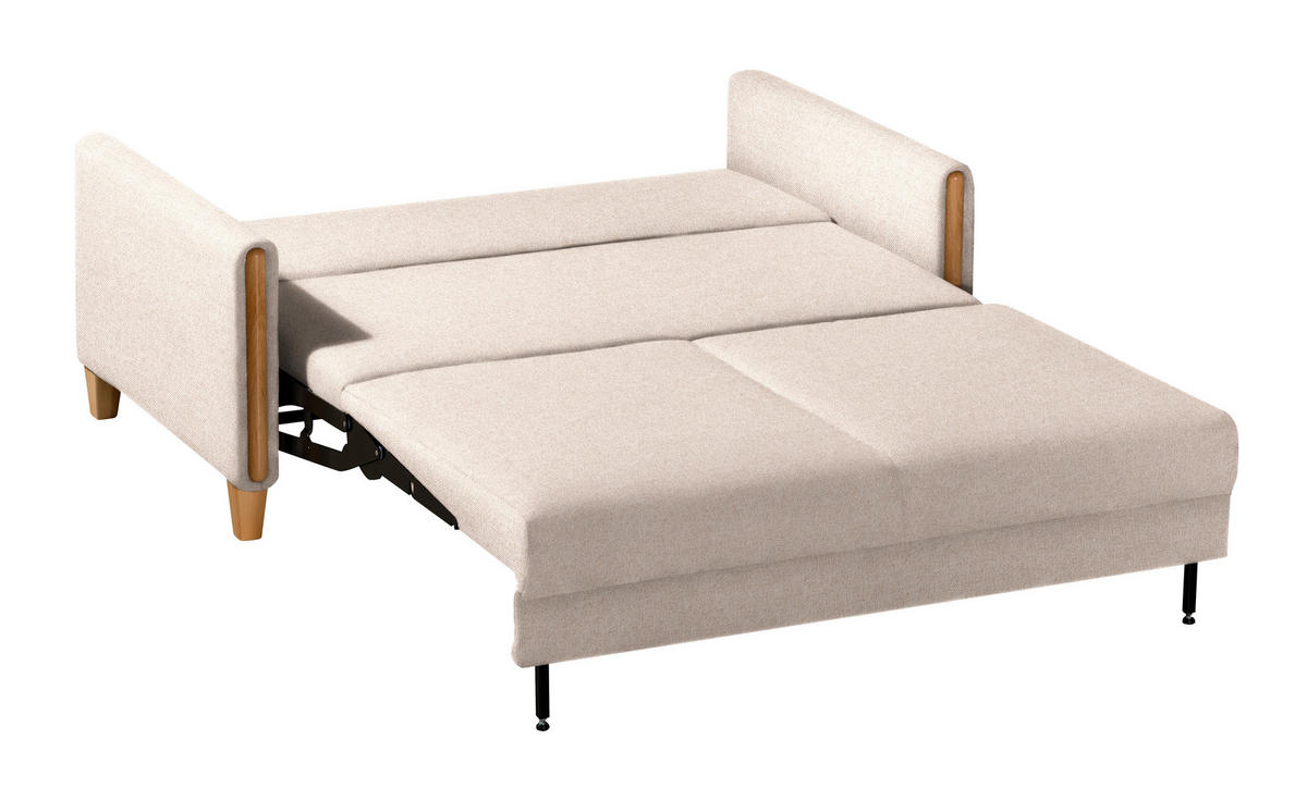 SCHLAFSOFA in Holz, Textil Buchefarben, Beige  - Beige/Buchefarben, Design, Holz/Textil (174/88/104cm) - Niels Andersson
