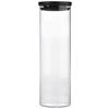 VORRATSDOSE 2 l  - Klar/Schwarz, Basics, Glas/Kunststoff (9,5/31cm) - Homeware Profession.