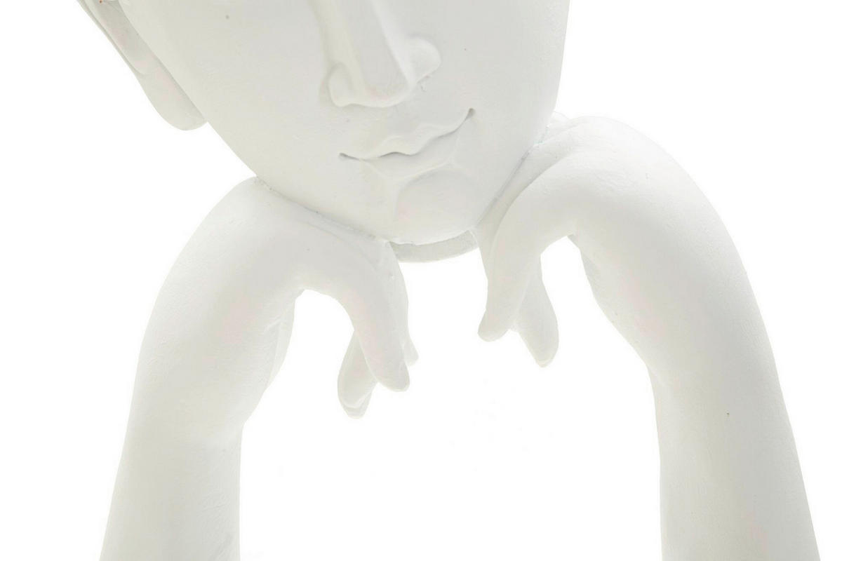 SKULPTUR - Goldfarben/Weiß, Basics, Kunststoff (21.5/36/13cm)