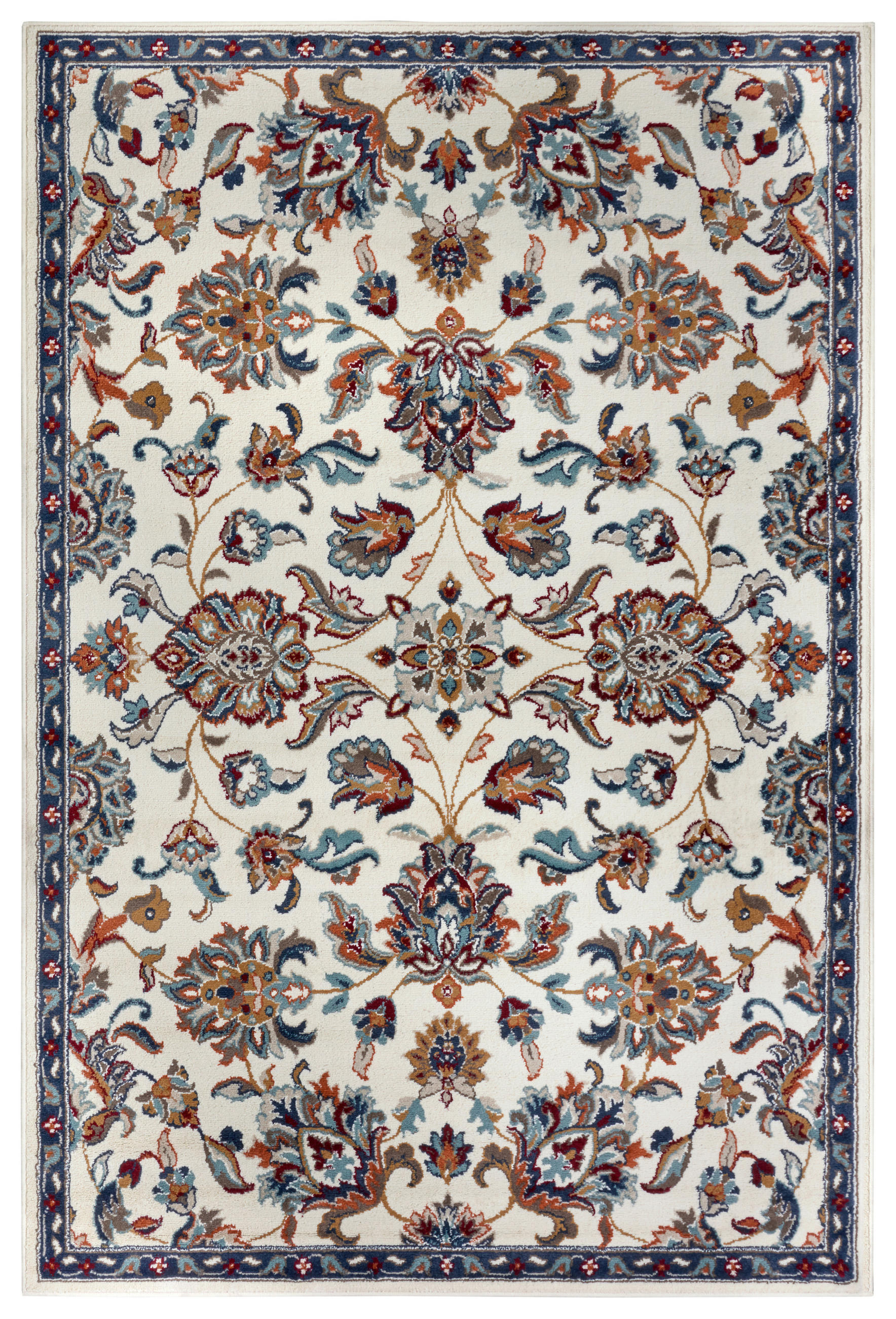 FLACHWEBETEPPICH  Wohnzimmer 57/90 cm Luxor Creme, Multicolor rechteckig  - Multicolor/Creme, Design, Kunststoff/Textil (57/90cm) - Hanse Home