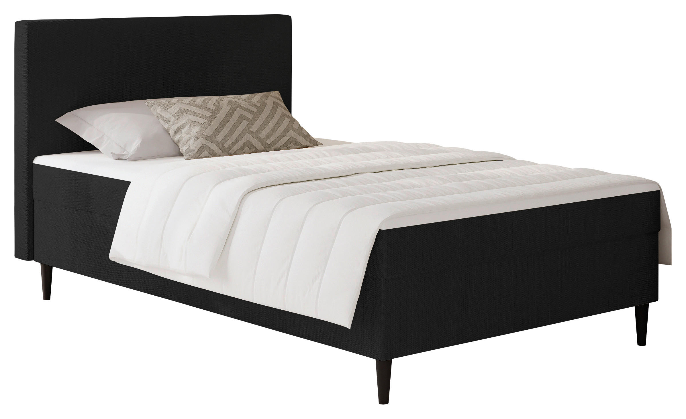 BOXBETT 90/200 cm  in Schwarz  - Schwarz, KONVENTIONELL, Textil (90/200cm) - P & B