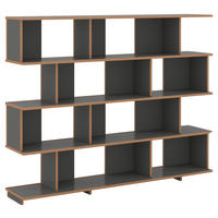 AKTENREGAL Anthrazit, Buchefarben  - Anthrazit/Buchefarben, MODERN, Holzwerkstoff (198/149/37,5cm) - Tojo