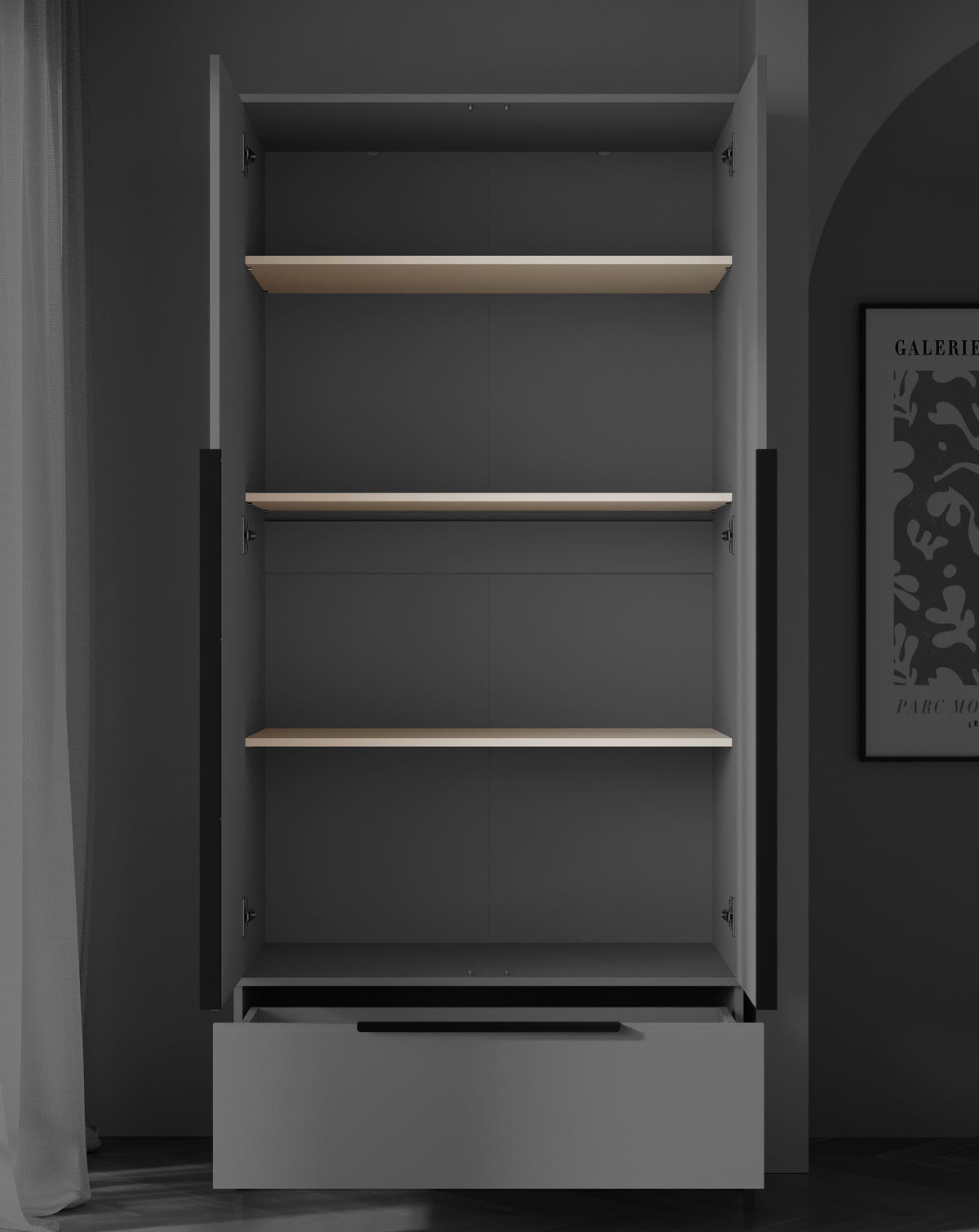 EINLEGEBODENSET 87/1,5/46 cm  - Kaschmir/Beige, Konventionell, Holzwerkstoff (87/1,5/46cm) - MID.YOU