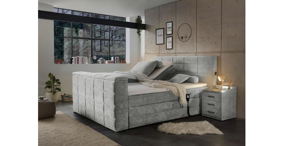 BOXSPRINGBETT 180/200 cm  in Schlammfarben  - Schlammfarben, KONVENTIONELL, Textil (180/200cm) - Carryhome