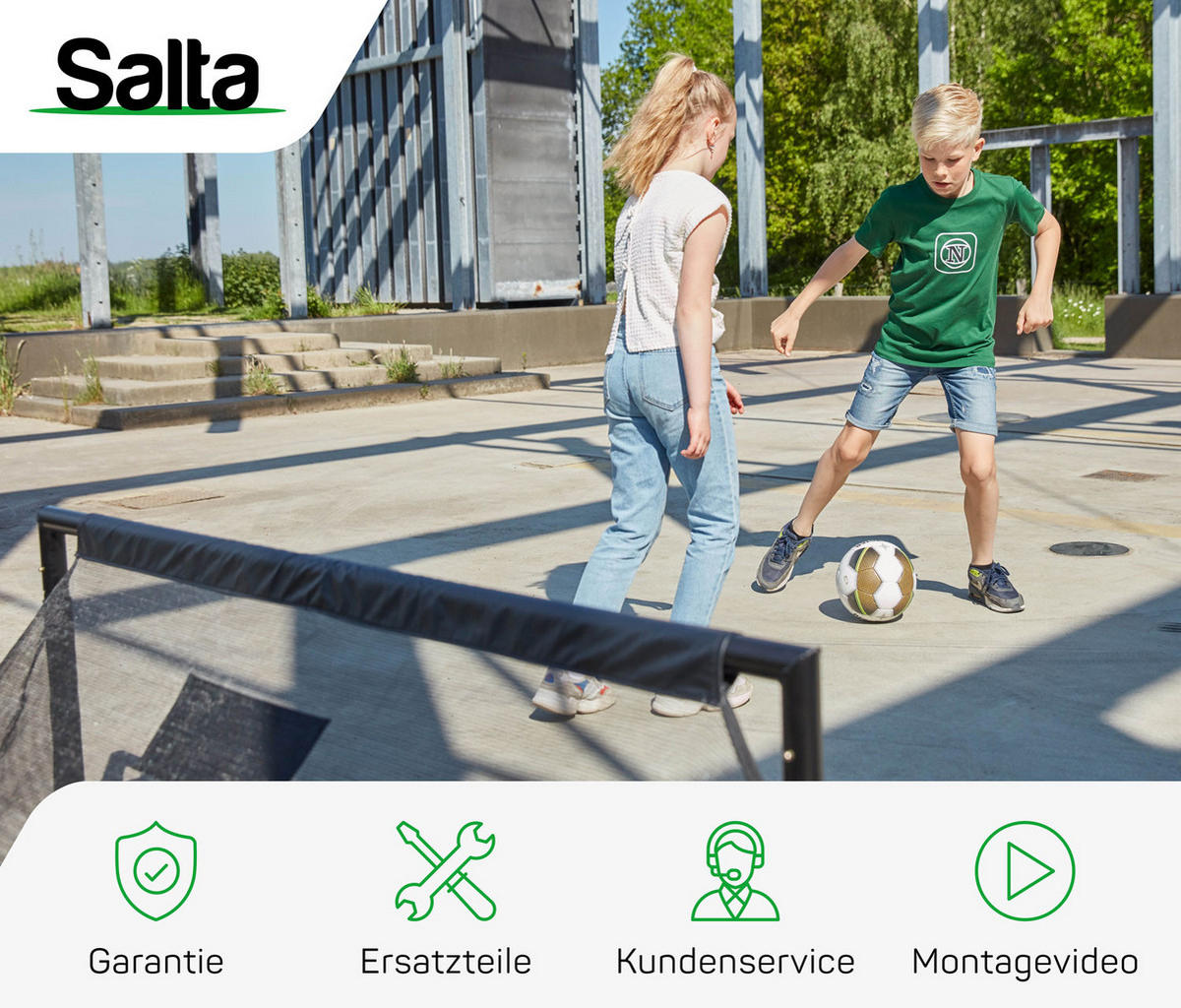FUßBALLTOR  - Schwarz, KONVENTIONELL, Metall (150/60/60cm) - Salta
