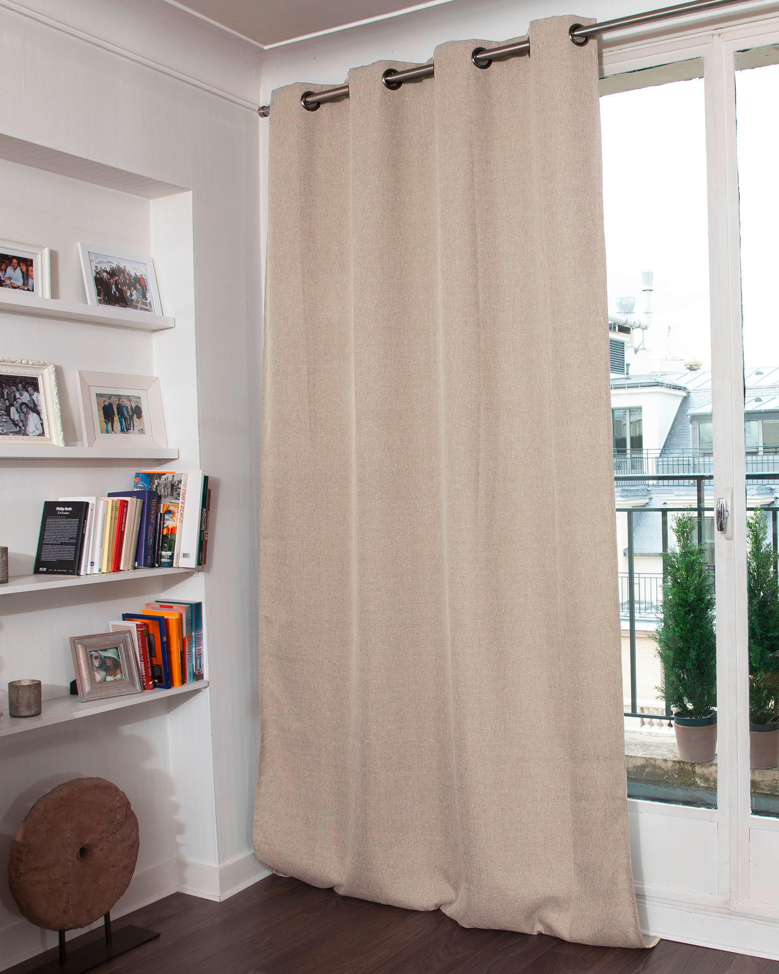 VERDUNKELUNGSVORHANG - Beige, Basics, Textil (135/260cm)
