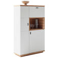 HIGHBOARD Weiß, Wildeiche  90/150/37 cm  - Wildeiche/Anthrazit, Design, Holz/Holzwerkstoff (90/150/37cm) - Novel