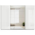 SCHWEBETÜRENSCHRANK  in Weiß, Weiß Hochglanz  - Weiß Hochglanz/Alufarben, KONVENTIONELL, Glas/Holzwerkstoff (315/210/62cm) - Xora