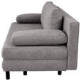SCHLAFSOFA Lia in Webstoff Anthrazit  - Anthrazit/Schwarz, Design, Textil/Metall (197/84/92,5cm) - Hom`in