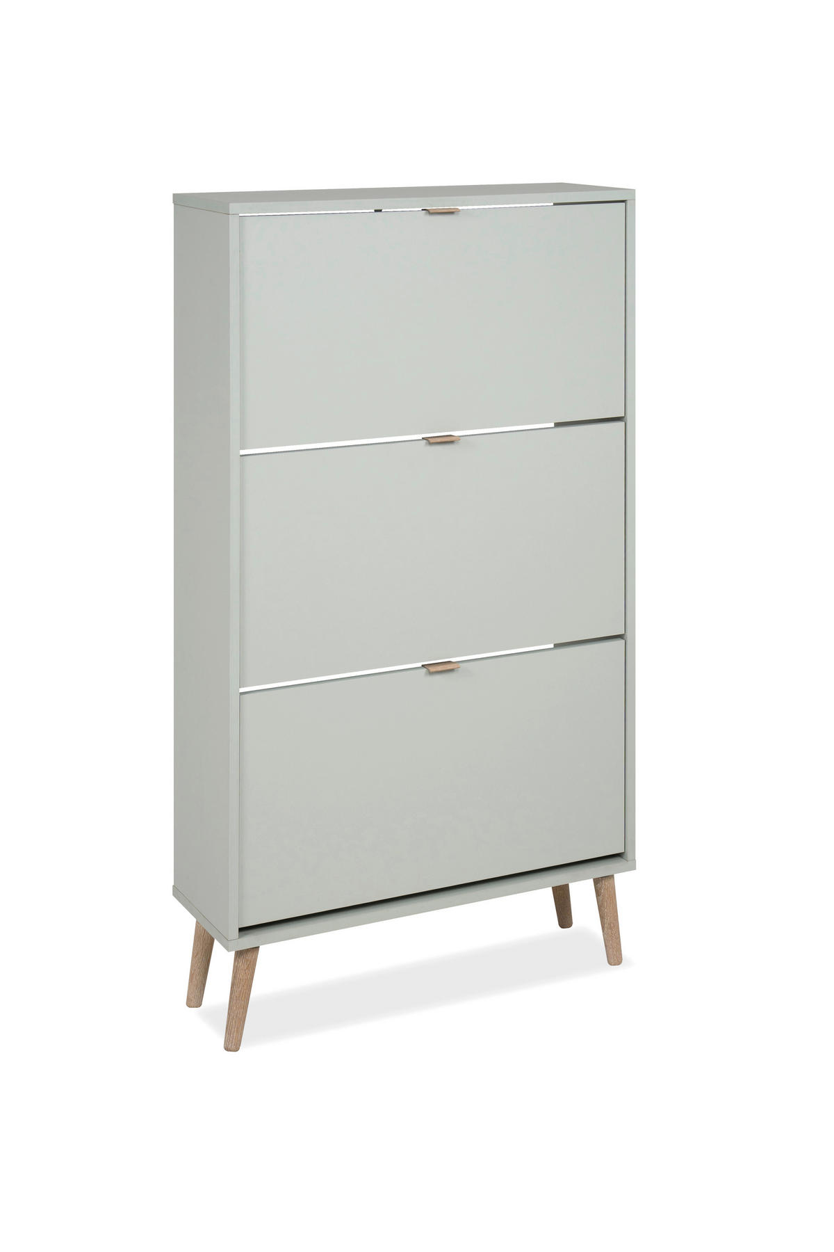 SCHUHKIPPER - Pastellgrün/Braun, Design, Holz/Holzwerkstoff (70/125/24cm) - MID.YOU