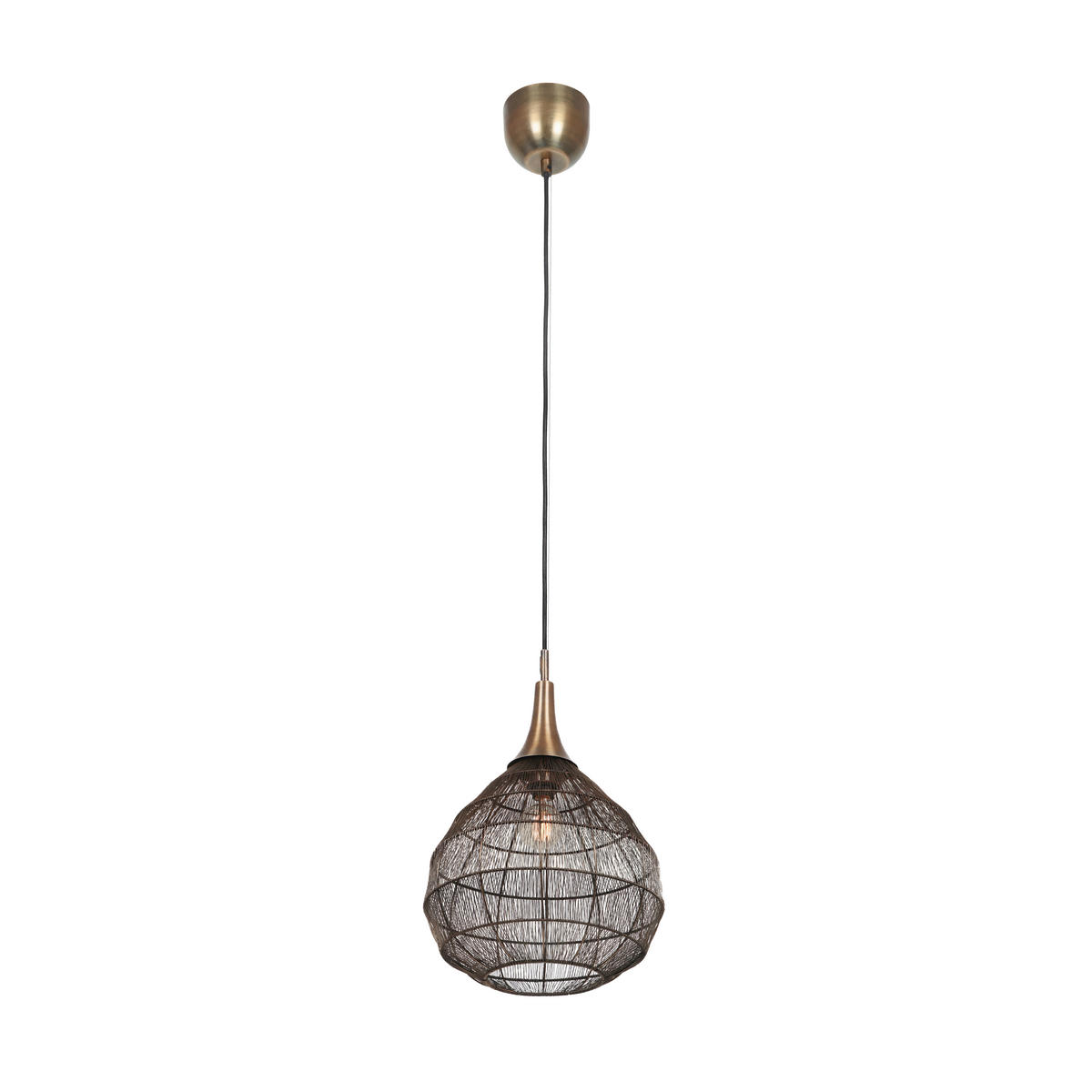HÄNGLAMPA SORAYA 42/150 cm  - mässingsfärgad, Basics, metall (42/150cm) - Trio Leuchten