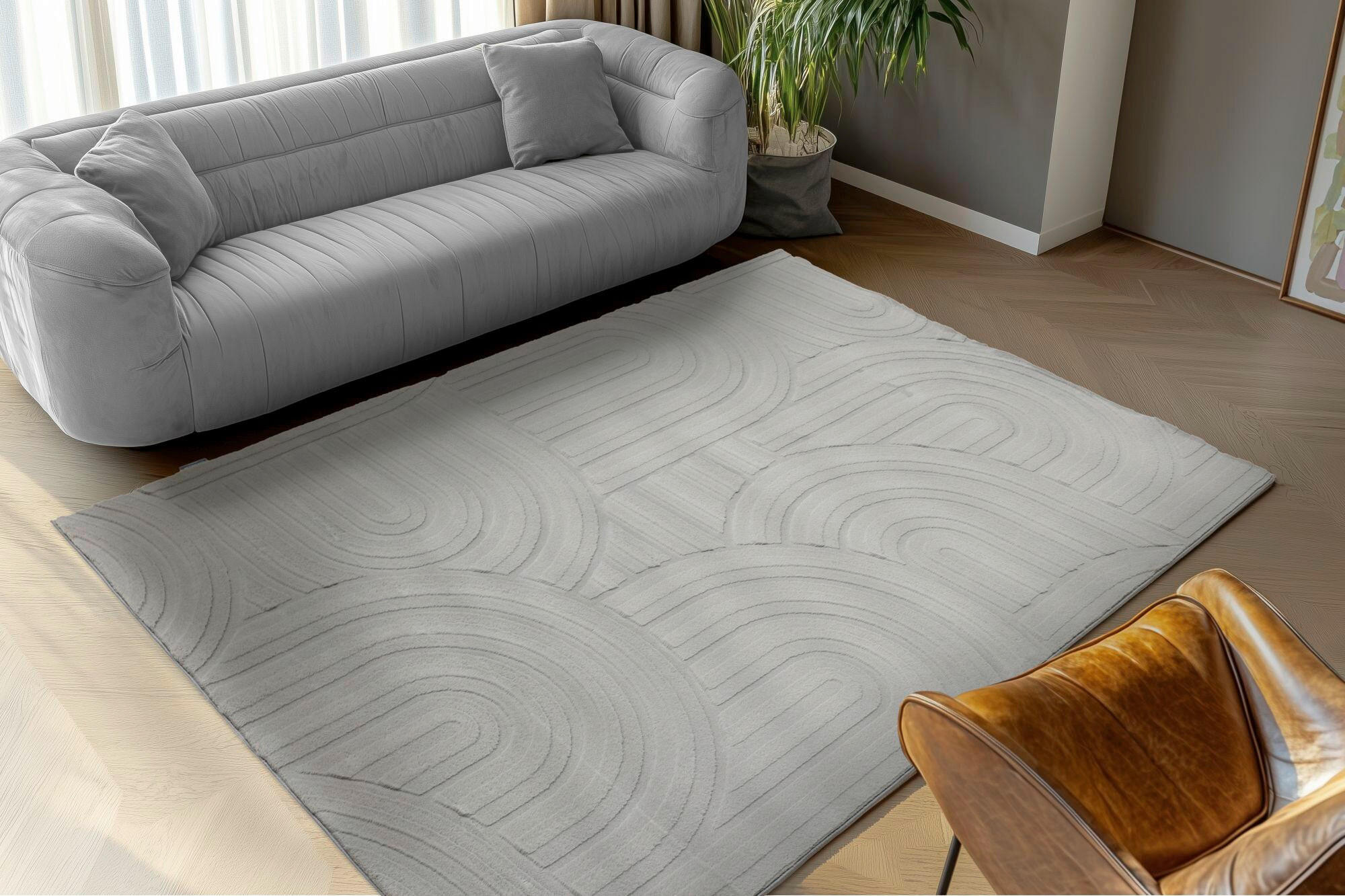 COVOR CU ȚESĂTURĂ PLATĂ My Interstellar  - gri, Basics, textil (160/230cm)