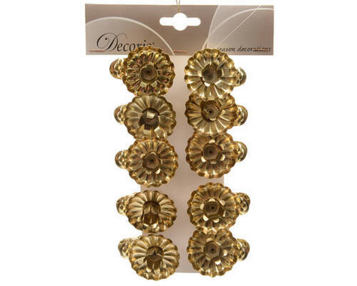 BAUMKERZENHALTER Goldfarben  - Goldfarben, Basics, Metall (5/3,5cm)