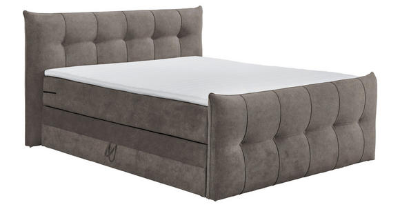 BOXSPRINGBETT 180/200 cm  in Braun  - Schwarz/Braun, KONVENTIONELL, Kunststoff/Textil (180/200cm) - Esposa